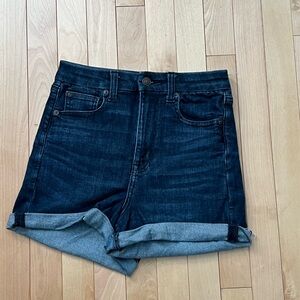 American Eagle Outfitters Dark Blue High Waist Shorts